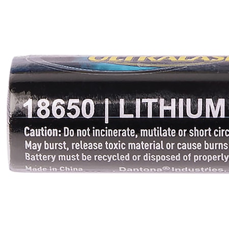 Ultralast 3,400 mAh 18650 Retail Blister-Carded Batteries (Single Pack) UL1865-34-1P